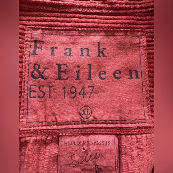 FRANK & EILEEN eileen relaxed fit Cord Shirt in spice XL - Picture 11 of 12